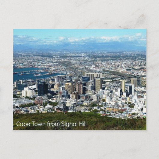 Postcard of Cape Town from Signal Hill Postkarte (Vorderseite)
