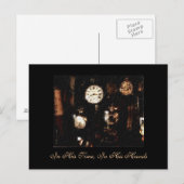 Postcard of Clock and Pocket Watch Postkarte (Vorne/Hinten)