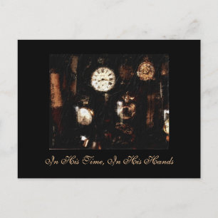 Postcard of Clock and Pocket Watch Postkarte