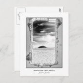 Postcard of Desert Landscape view through Window Postkarte (Vorne/Hinten)