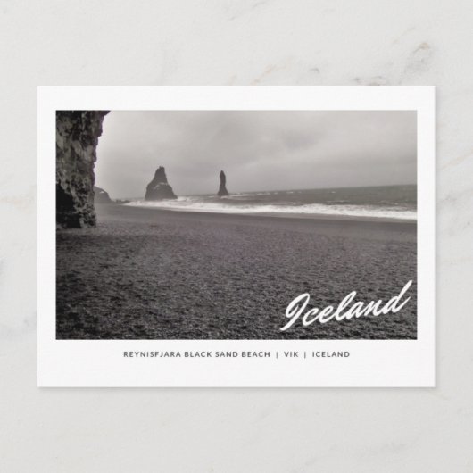 Postcard of Reynisfjara Black Sand Beach, Iceland Postkarte (Vorderseite)
