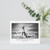 Postcard of Surfer a Jeffry's Bay Postkarte (Stehend Vorderseite)