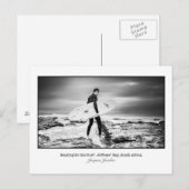 Postcard of Surfer a Jeffry's Bay Postkarte (Vorne/Hinten)