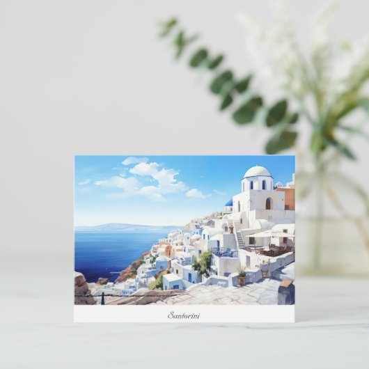 Postcard Oia Santorini Postkarte (Stehend Vorderseite)