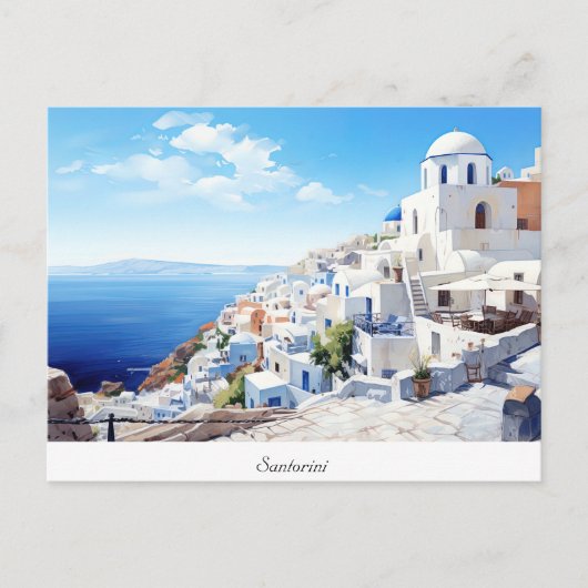 Postcard Oia Santorini Postkarte (Vorderseite)