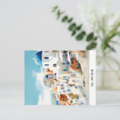 Postcard Oia Santorini Postkarte (Stehend Vorderseite)