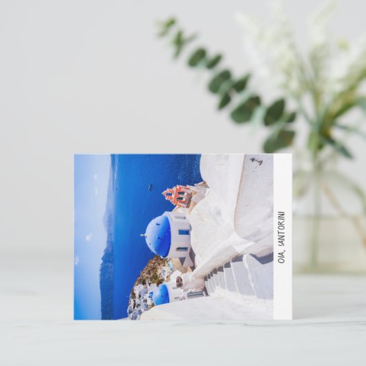 Postcard Oia Santorini Postkarte (Stehend Vorderseite)