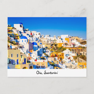 Postcard Oia Santorini Postkarte