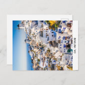 Postcard Oia Santorini Postkarte (Vorne/Hinten)