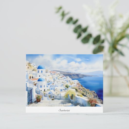 Postcard Oia Santorini Postkarte (Stehend Vorderseite)