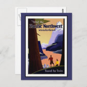 Postcard Pacific Nordwest Greetings Vintag Postkarte (Vorne/Hinten)
