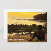 Postcard Padang Padang Beach Bali Indonesien Postkarte (Vorne/Hinten)