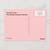 Postcard Paddle Steamer Natchez New Orleans LA Postkarte (Rückseite)