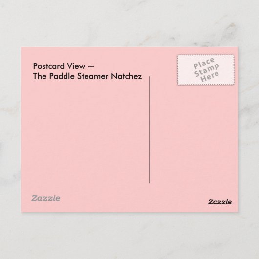 Postcard Paddle Steamer Natchez New Orleans LA Postkarte (Rückseite)