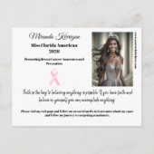 Postcard Pageant Essentials Autograph Fotokarte Postkarte (Rückseite)