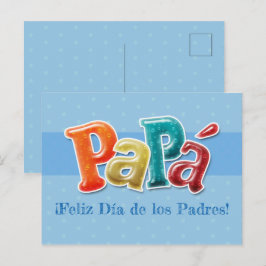 Postcard - Papá ¡Feliz Día de los Padres! Postkarte