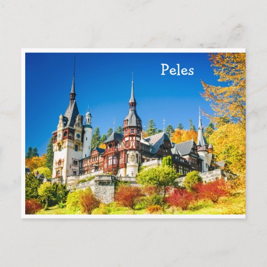 Postcard Peles, Sinaia Postkarte (Vorderseite)