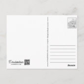 Postcard Peony Bunny Postkarte (Rückseite)