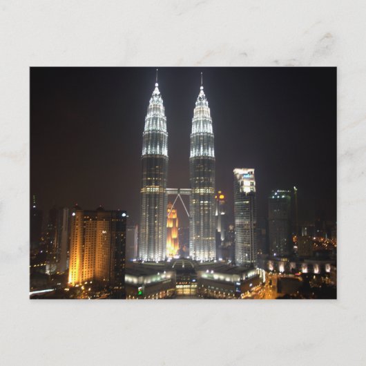 Postcard Petronas Towers, Kuala Lumpur, Malaysia Postkarte (Vorderseite)