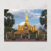 Postcard Pha Than Luang Drogena Vientiane Laos Postkarte (Vorderseite)
