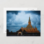 Postcard Pha That Luang, Vientiane, Laos Postkarte (Vorne/Hinten)