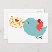 postcard pigeon mail postkarte (Vorne/Hinten)