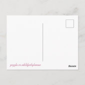 Postcard - Pink Daisy Vielen Dank Postkarte (Rückseite)