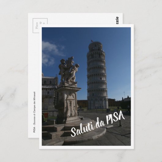 Postcard - Pisa - mit Skript Postkarte (Vorne/Hinten)