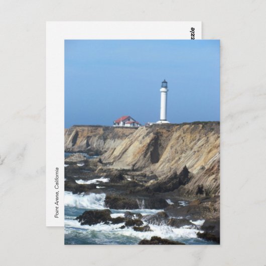 Postcard - Point Arena Lighthouse Postkarte (Vorne/Hinten)