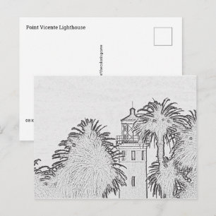 Postcard - Point Vicente Lighthouse to Color Postkarte