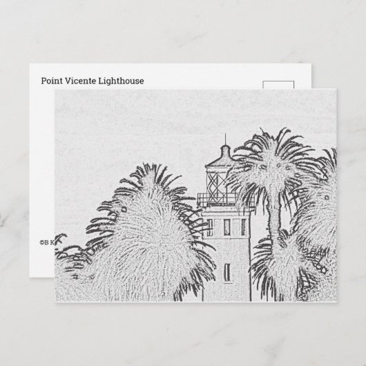 Postcard - Point Vicente Lighthouse to Color Postkarte (Vorne/Hinten)