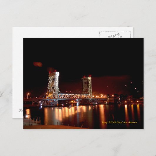 POSTCARD, Portage Lift Bridge Postkarte (Vorne/Hinten)