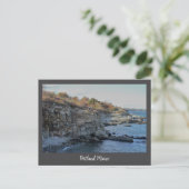 Postcard Portland Maine Cliffs Feiertagspostkarte (Stehend Vorderseite)