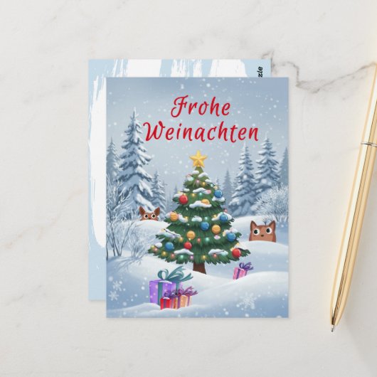 Postcard Postkarte (Vorderseite/Rückseite Beispiel)
