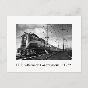 Postcard - PRR "Afternoon Congressional", 1952 Postkarte