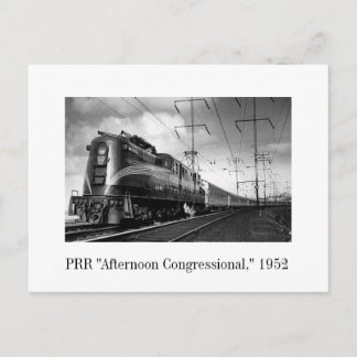 Postcard - PRR "Afternoon Congressional", 1952 Postkarte