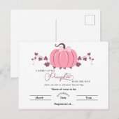 Postcard Pumpkin Postkarte (Vorne/Hinten)