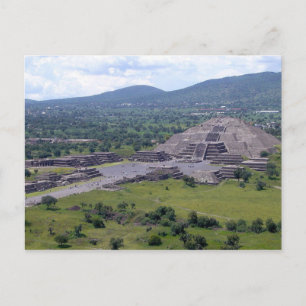 Postcard Pyramide of the Moon, Teotihuacán, Mexiko Postkarte