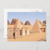 Postcard Pyramiden of Meroe im Sudan Postkarte (Vorne/Hinten)