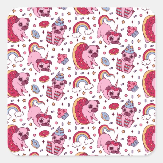 Postcard Quadratischer Aufkleber (Vorderseite)