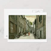 Postcard, Quebec City, Little Champlain Street Postkarte (Vorne/Hinten)