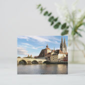 Postcard Regensburg in Bayern, Deutschland Postkarte (Stehend Vorderseite)