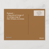 Postcard Rep Antibes New Orleans Louisiana Karte (Rückseite)