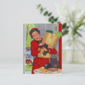 Postcard Retro Stilvolle Mode aus dem Mittelalter Postkarte (Stehend Vorderseite)