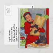 Postcard Retro Stilvolle Mode aus dem Mittelalter Postkarte (Vorne/Hinten)