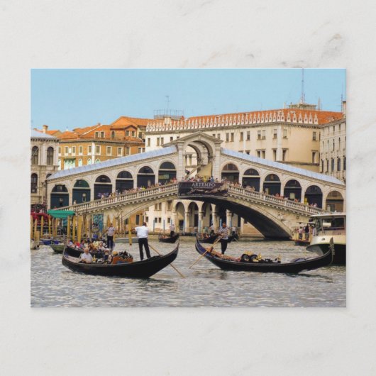 Postcard Rialto Bridge, Venice Postkarte (Vorderseite)