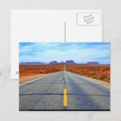 Postcard Road to Monument Valley , Utah, USA Postkarte (Vorne/Hinten)