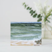 Postcard, Rocks on the Beach by M. Laplante Postkarte (Stehend Vorderseite)