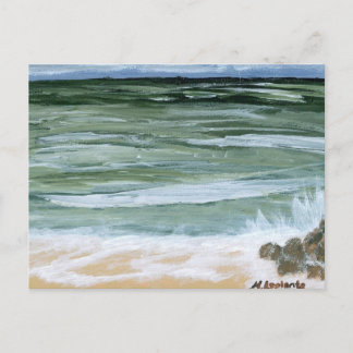 Postcard, Rocks on the Beach by M. Laplante Postkarte