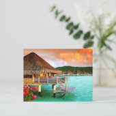 Postcard - Romantische Resorts Tahiti Bora Bora Postkarte (Stehend Vorderseite)